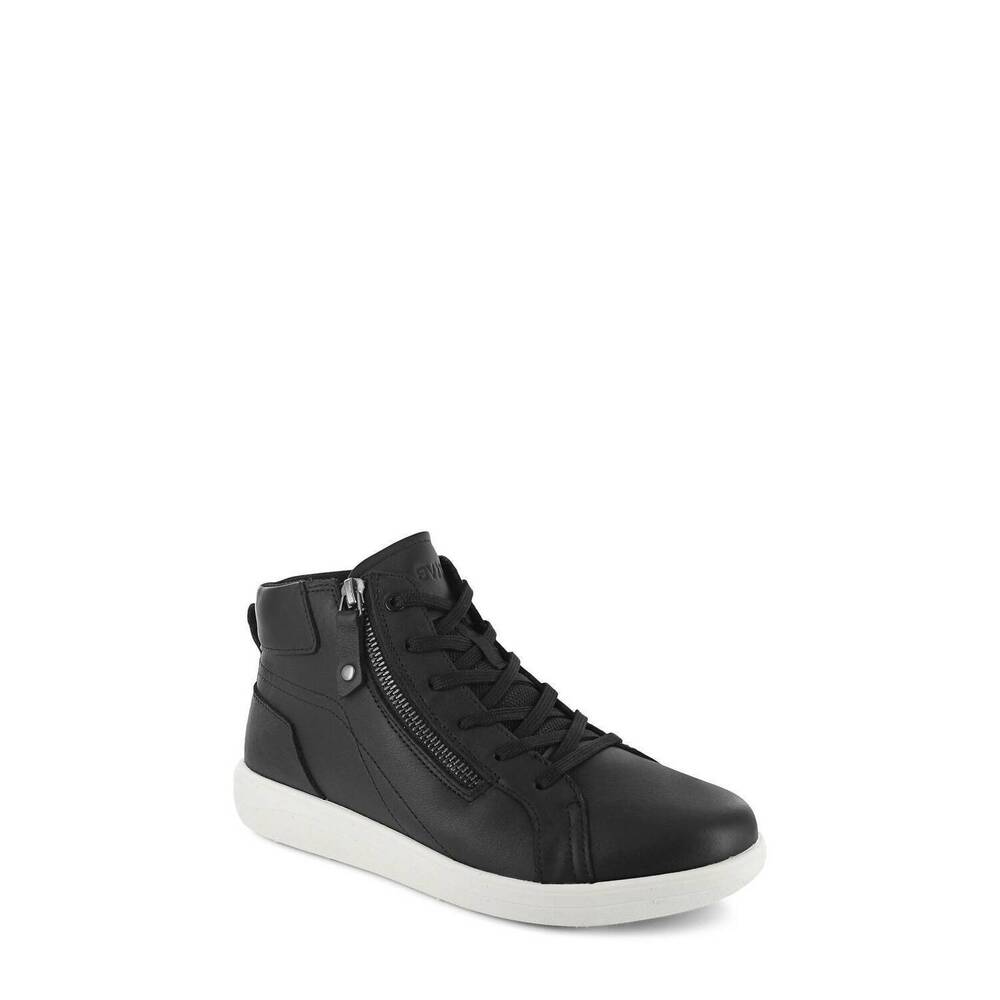 NEW STRIVE women's kensington high top sneakers in black